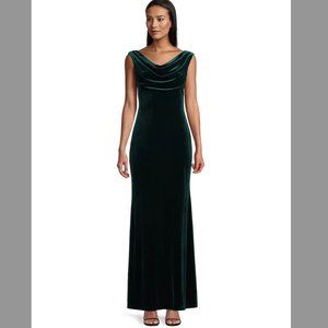 Vince Camuto Cowl Neck Velvet Dress